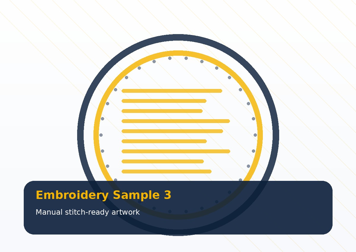 Manual embroidery digitizing preview
